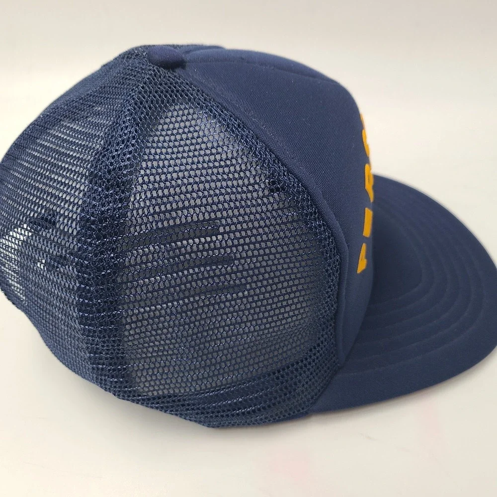 Vintage US Navy Hat Snapback S-M Trucker Mesh Blue Persuppdet‎ Jax Jacksonville
